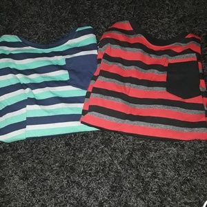 long sleeve striped boys shirts